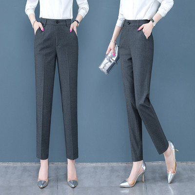 Pantaloni eleganti in negru si gri