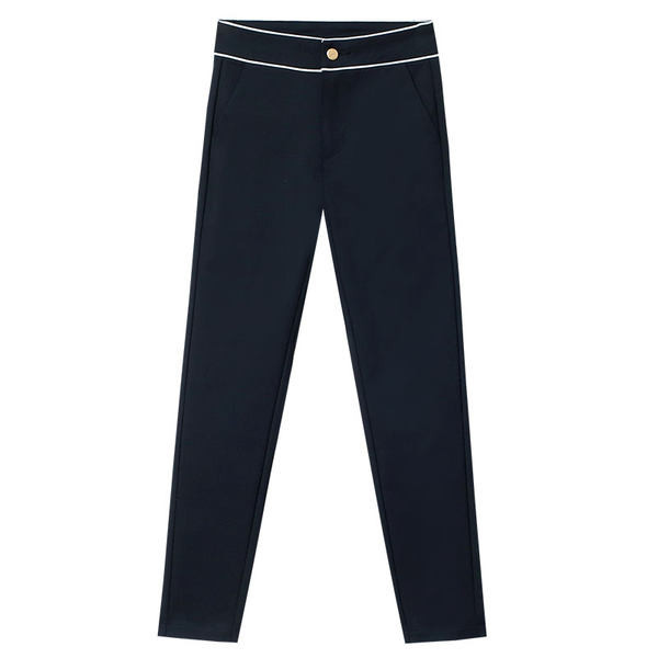 Elegáns nadrág gombbal és cipzárral