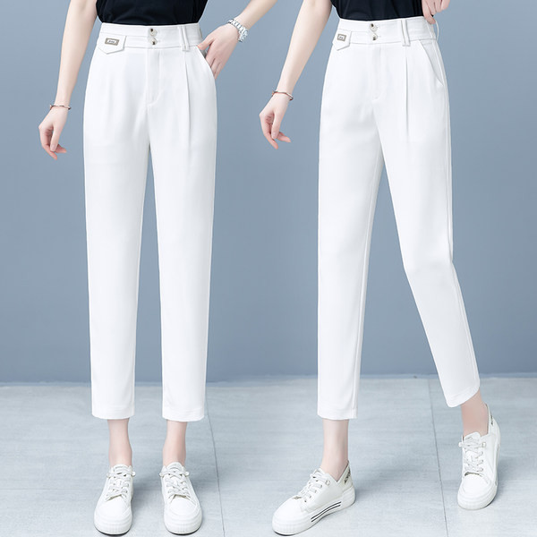 Ženske casual hlače s džepom u dvije boje