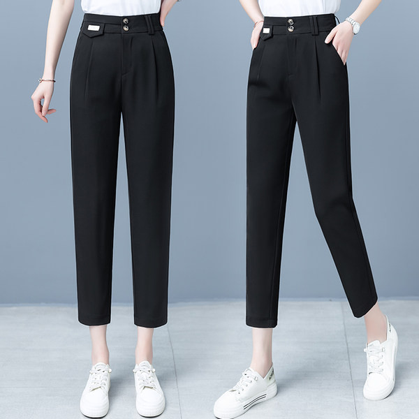 Ženske casual hlače s džepom u dvije boje