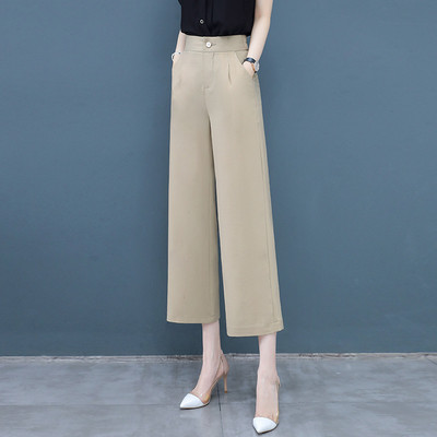 Γυναικείο casual μεταξωτό παντελόνι με τσέπη