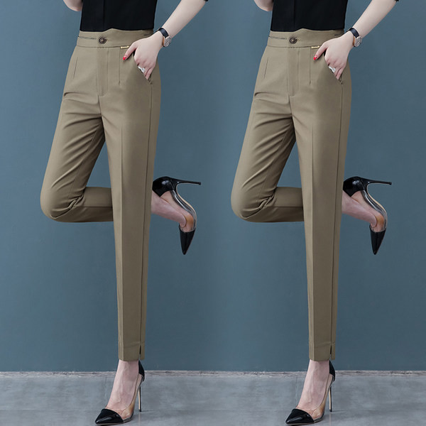 Γυναικείο slim παντελόνι με τσέπη