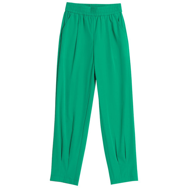 Naiste vabaaja püksid dekoratiivse taskuga