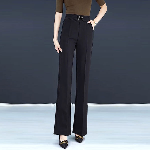 Elegáns nadrág dekoratív övvel