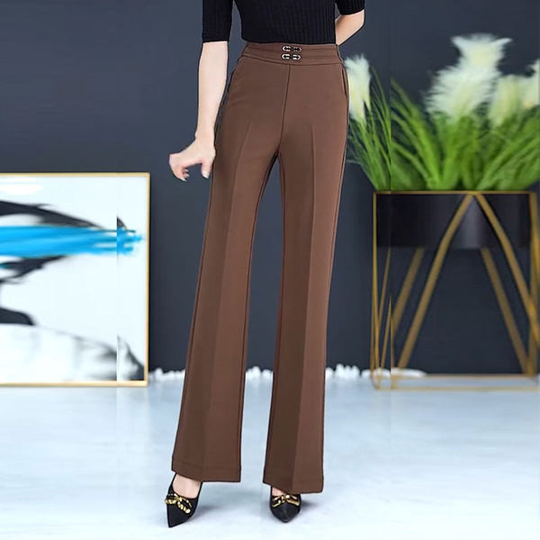 Elegáns nadrág dekoratív övvel