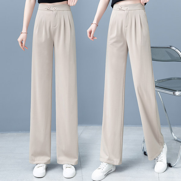 Mugavad nööbiga sirged püksid