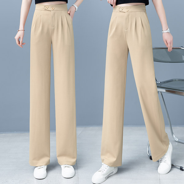 Mugavad nööbiga sirged püksid