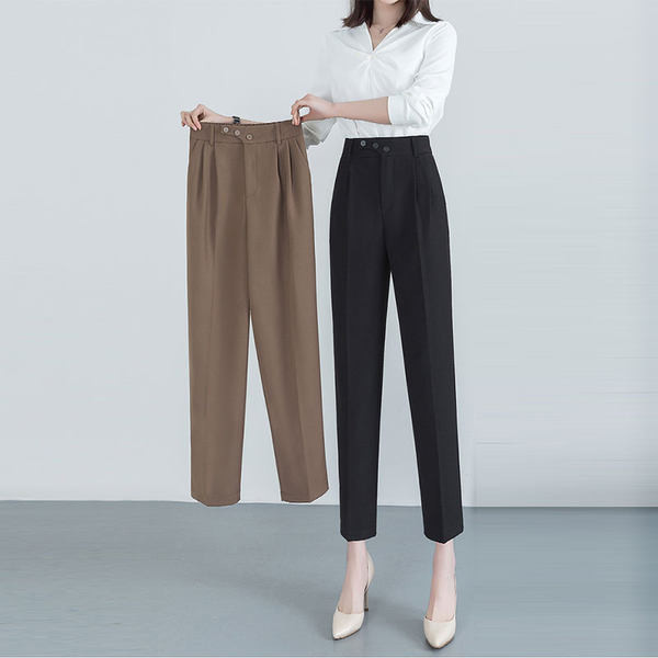 Ženske svilene hlače visokog struka