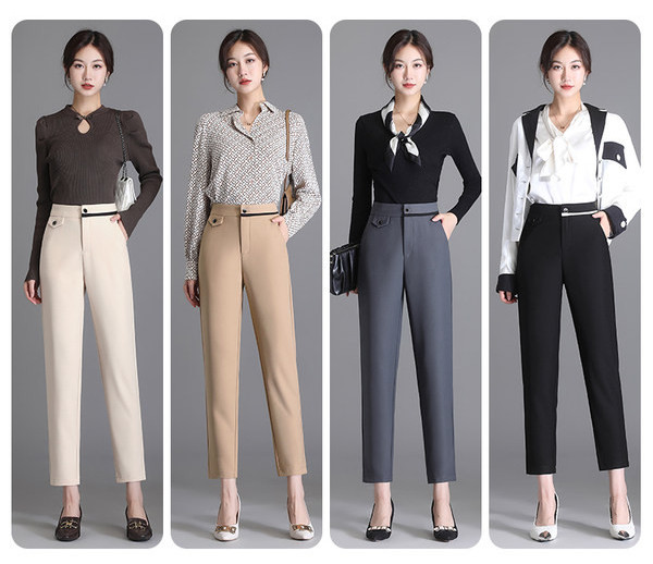 Nove ženske hlače - ravni čisti model