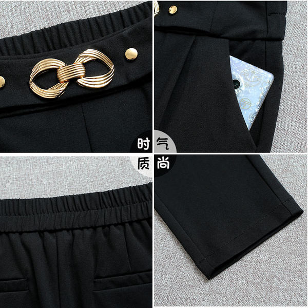 Елегантен дамски панталон с метален  колан