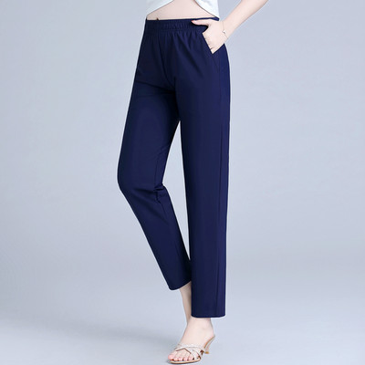 Γυναικείο ψηλόμεσο ελαστικό παντελόνι σε δύο χρώματα