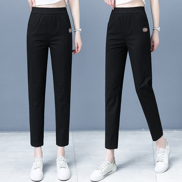 Naiste vabaajapüksid taskuga kolmes värvitoonis