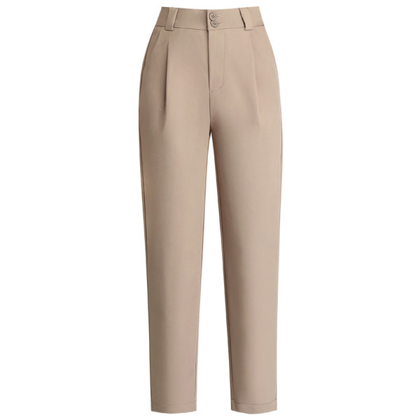 Naiste õhukesed kõrge vöökohaga püksid