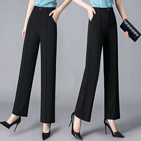 Väga stiilsed naiste elegantsed kõrge vöökohaga püksid