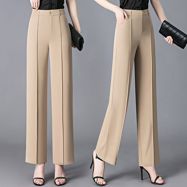 Väga stiilsed naiste elegantsed kõrge vöökohaga püksid