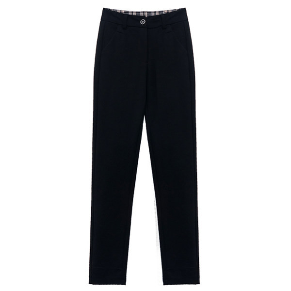 Ženske hlače visokog struka čistog ravnog kroja