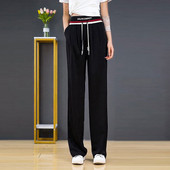 Дамски спортен панталон с широк ластик