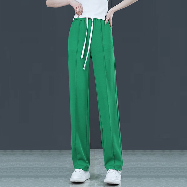 Naiste vabaaja kõrge vöökohaga püksid erinevates värvides