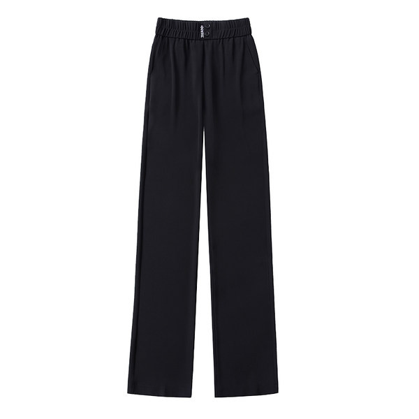 Дамски прав панталон с джобове -два цвята