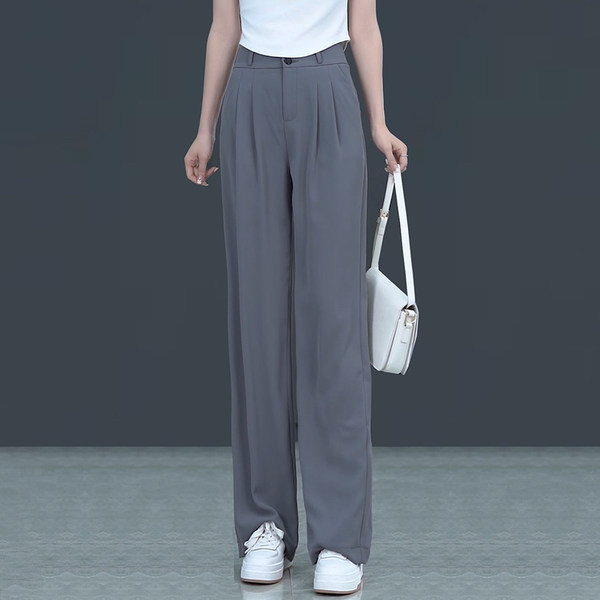 Дамски панталон с джоб изчистен модел 