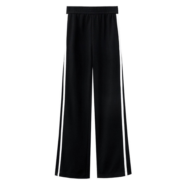 Γυναικείο casual φαρδύ παντελόνι με λάστιχο στη μέση και στρίφωμα