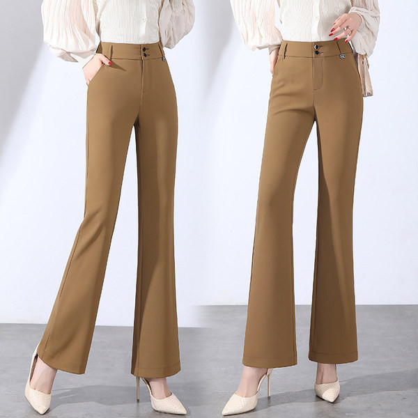 Κομψό παντελόνι με τσέπη και κουμπί