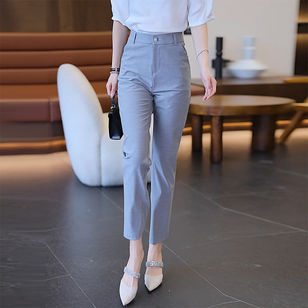 Uued elegantsed naiste kõrge vöökohaga püksid erinevates värvides