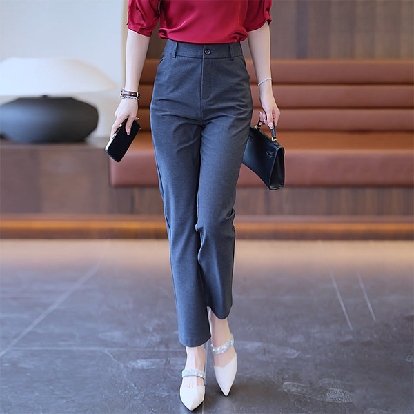 Uued elegantsed naiste kõrge vöökohaga püksid erinevates värvides