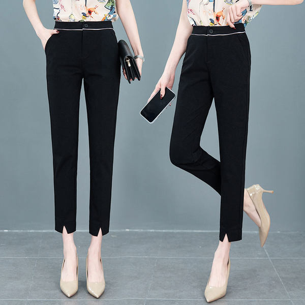 Kahes värvitoonis taskuga vabaajapüksid Kevad-Sügis