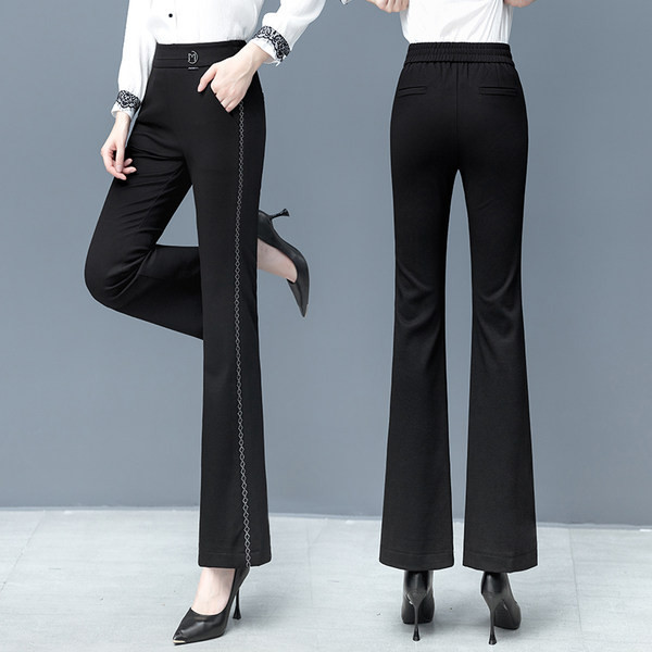 Елегантен дамски панталон с джоб нов модел