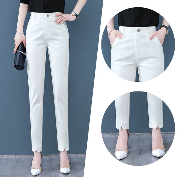 Naiste püksid - puhta sirge mustriga