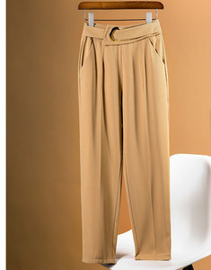 Ležerne ženske hlače sa remenom u tri boje