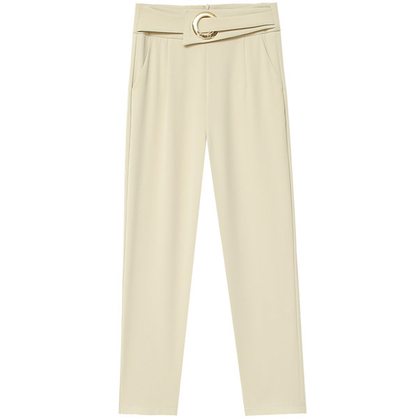 Ležerne ženske hlače sa remenom u tri boje