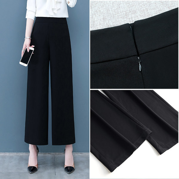 Ženske široke hlače od šifona