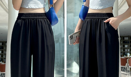 Naiste vabaaja püksid taskuga