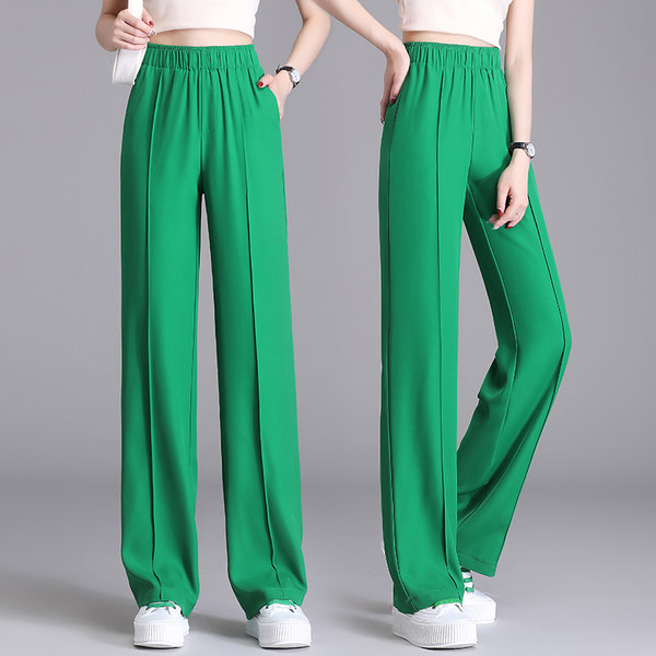 Alkalmi női nadrág zsebbel, különböző színekben