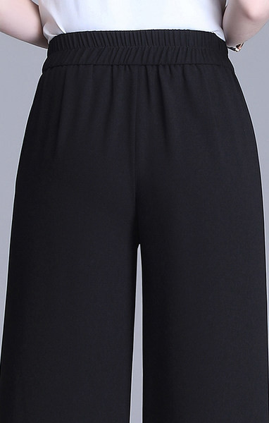 Дамски панталони с висока талия - свободен модел в два цвята