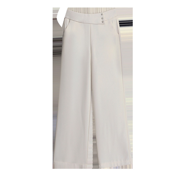 Дамски панталони с висока талия - свободен модел в два цвята