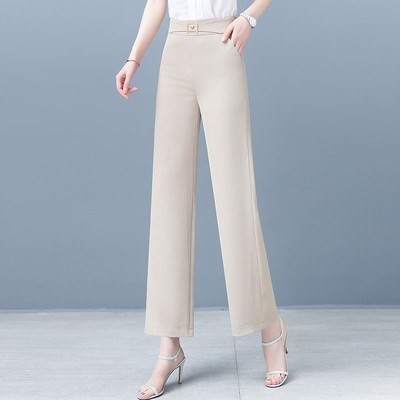 Γυναικείο φαρδύ παντελόνι με τσέπη και διακοσμητική ζώνη