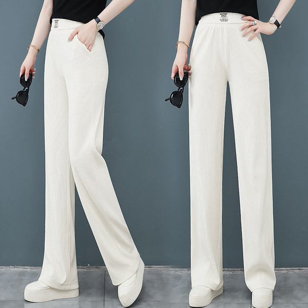 Naiste kõrge vöökohaga püksid kolmes värvitoonis