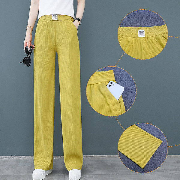 Naiste kõrge vöökohaga püksid kolmes värvitoonis