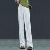 Vékony női nadrág széles szárral