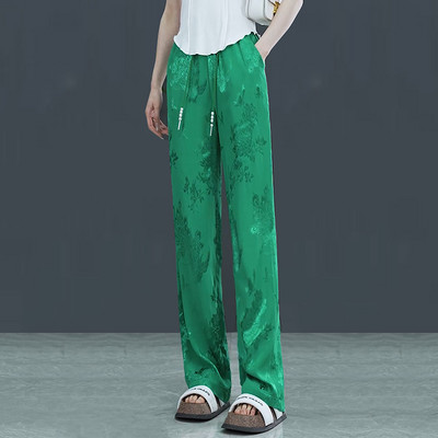 Vékony női nadrág széles szárral