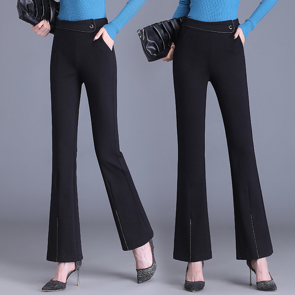 Ženske hlače - čisti model u crnoj boji