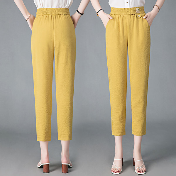 Alkalmi női selyemnadrág különböző színekben