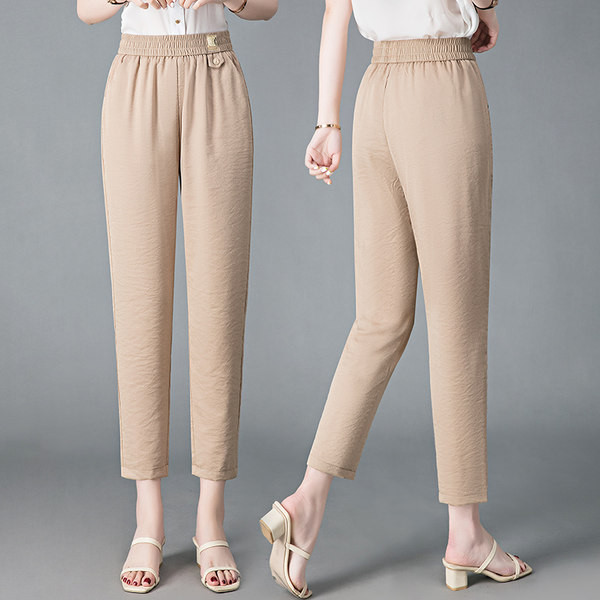 Alkalmi női selyemnadrág különböző színekben