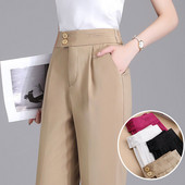 Ženske hlače - čisti široki uzorak