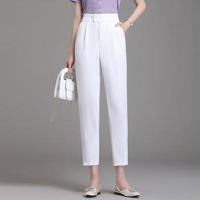 Ženske hlače - čisti široki uzorak