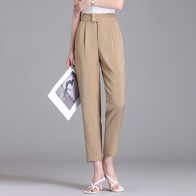 Ženske hlače - čisti široki uzorak