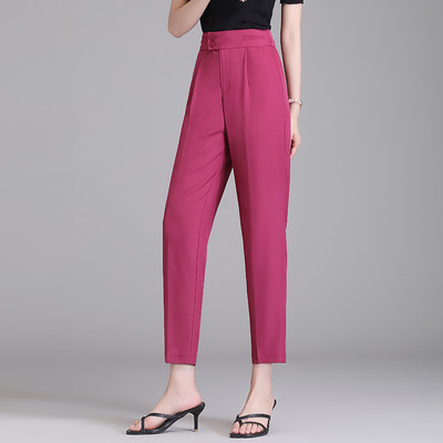 Ženske hlače - čisti široki uzorak